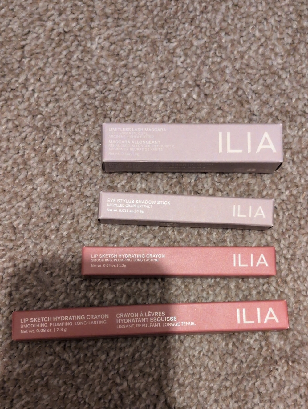 ILIA Lip Sketch Crayon And Mini, Mini Mascara, And Mini Eyeshadow Stick
